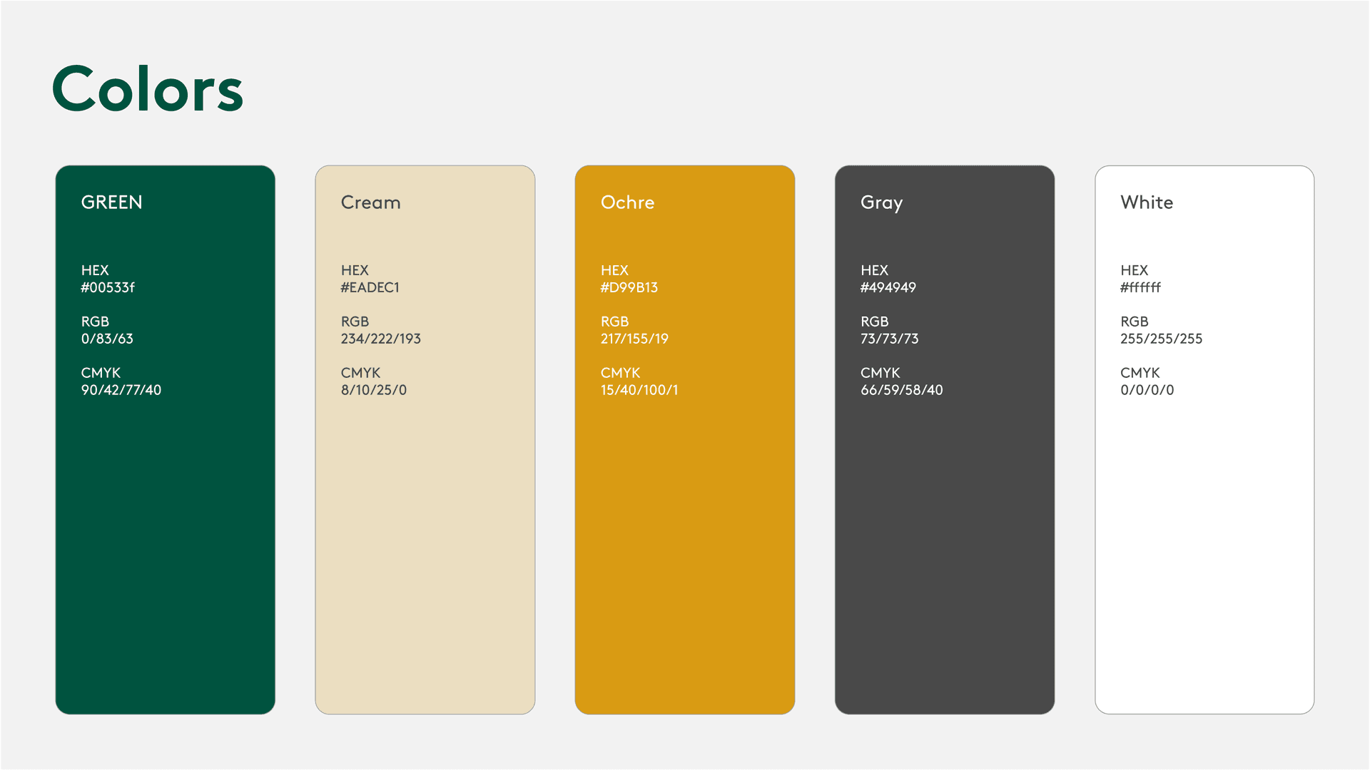 Chill style guide page 4