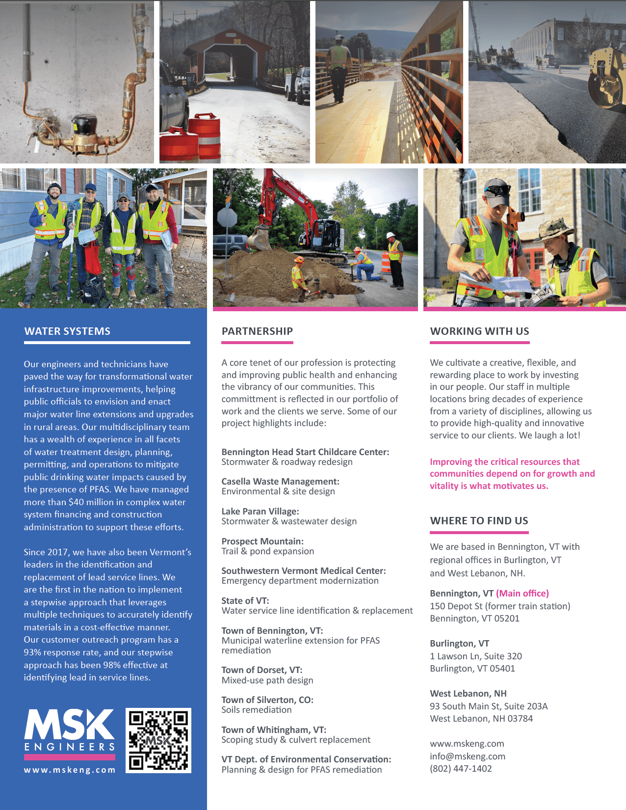 About us brochure back