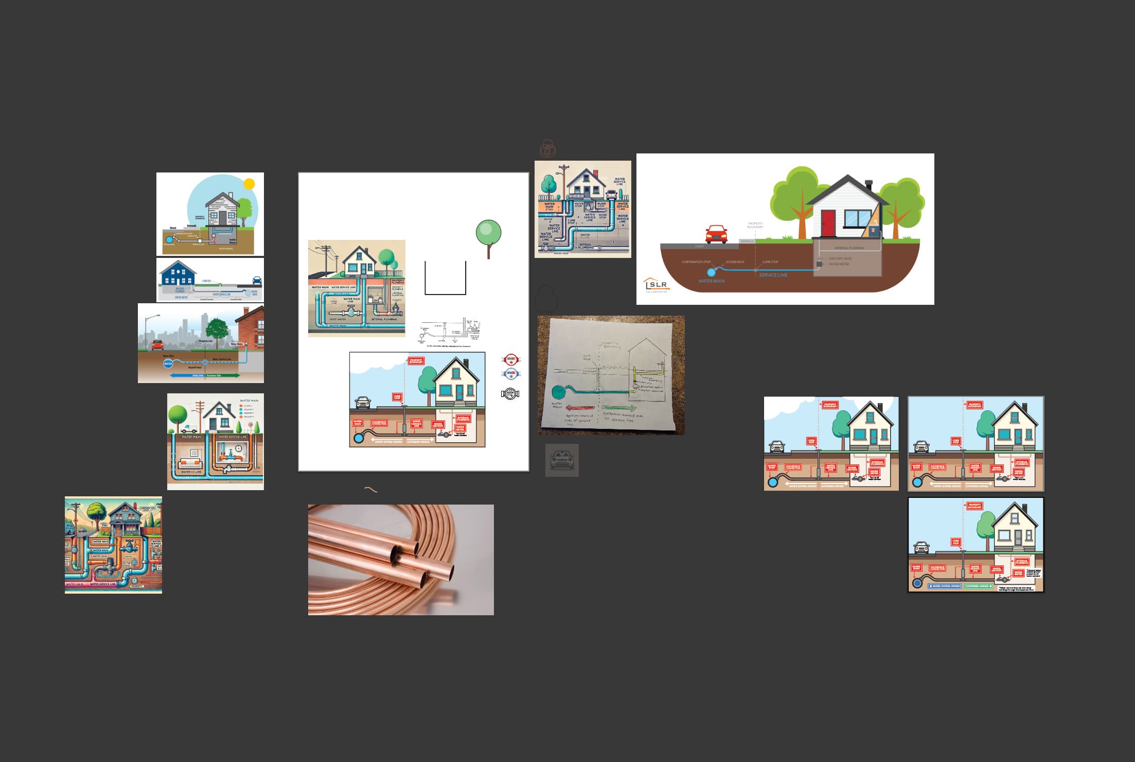 Service line illustration process in Adobe Illustrator