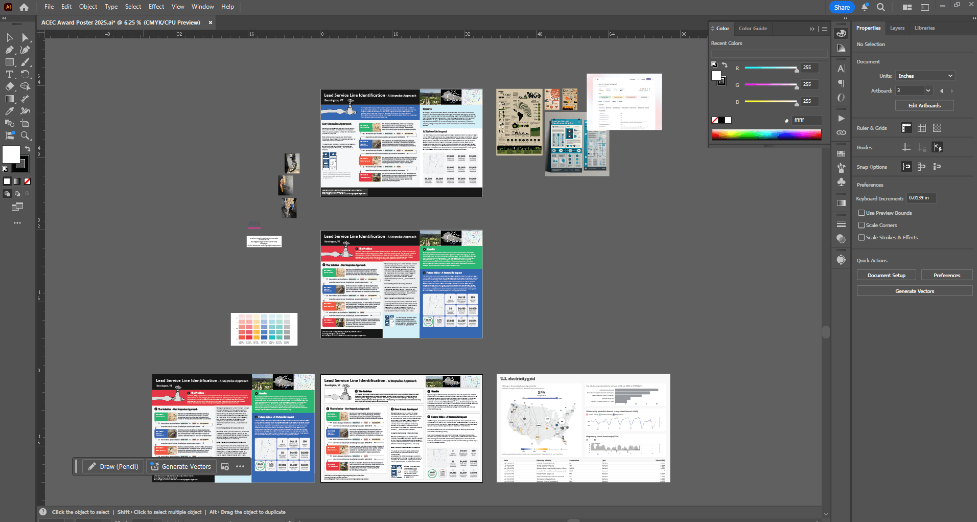 Adapting the graphic to the ACEC poster in Illustrator
