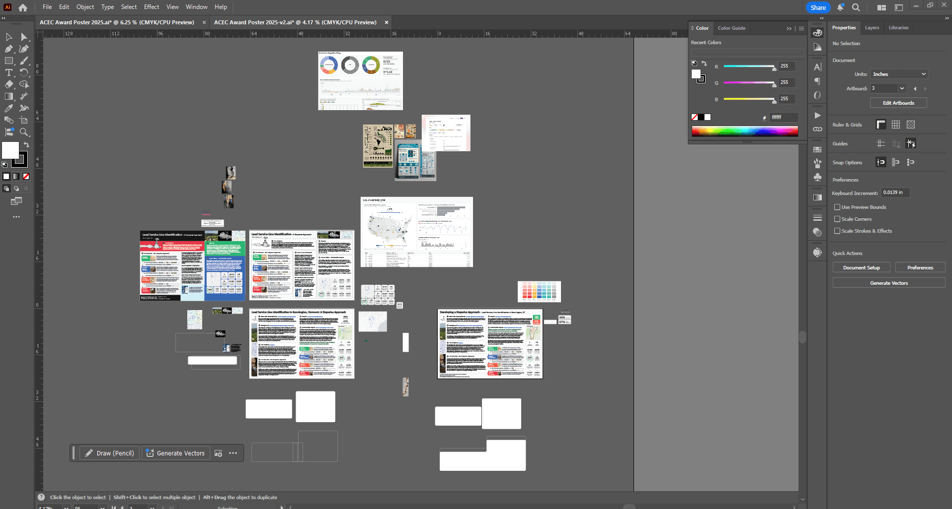 ACEC poster layout and hierarchy in progress
